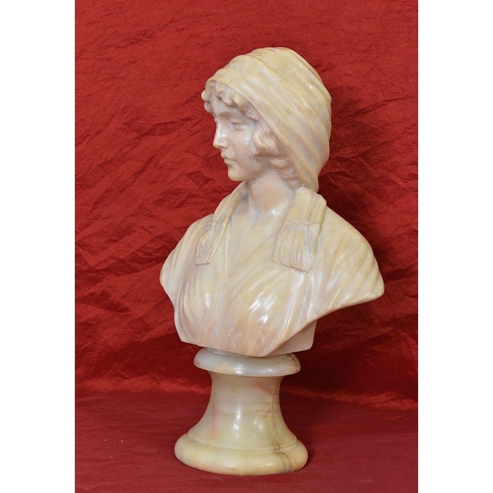 STAL83 1 antic sculpture marble statues bust of girl figurines19th.jpg